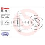 10 481 005 Bremsscheibe VA | OPEL Corsa,Kadett,Vectra 79 | 08.4475.10