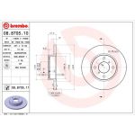 10 481 028 Bremsscheibe VA | OPEL Agila,SUZUKI Wagon R+ 00 | 08.8705.10