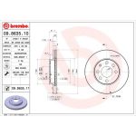 10 481 029 Bremsscheibe VA | OPEL Corsa 00 | 09.8635.11