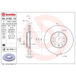 10 481 038 Bremsscheibe VA | OPEL Signum,Vectra,SAAB 9-3 02 | 09.9165.11