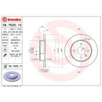 10 482 012 Bremsscheibe HA | OPEL Astra,Meriva 98 | 08.7626.11