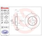 10 482 019 Bremsscheibe HA | OPEL Astra TwinTop,Combo,Meriva 01 | 08.9826.11