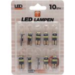 10 Stück Glassockel W5W 15 x 3014 SMD Weiß T10 Canbus | LIMSPAR1