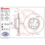 11 481 073 Bremsscheibe VA | BMW 3er,4er 11 | 09.C116.11