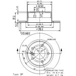 11 482 039 Bremsscheibe HA | BMW Z4 03 | 08.9859.81