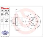 12 481 007 Bremsscheibe VA | AUDI 80,90,100 76 | 08.2794.14