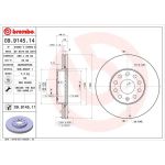 12 481 032 Bremsscheibe VA | AUDI A3,VW Golf,Passat,SKODA 00 | 09.9145.11