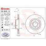 12 481 039 Bremsscheibe VA | AUDI A6 04 | 09.9540.11