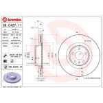 12 481 071 Bremsscheibe VA | AUDI A6 12 | 09.C427.11