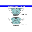 Bremsbelagsatz Bmw T. X5/X6 2.0-3.0 07- Keramik | 13.0470-7232.2