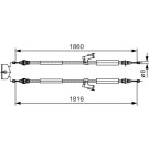 Handbremsseil | VOLVO V50 04 | 1987482019