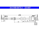 ATE Bremsschlauch | 24.5169-0475.3