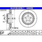 Bremsscheibe | 24.0128-0259.1