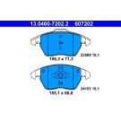 Bremsbelagsatz Peugeot P. 207/208/3008/307/308 1,0-2,0 03 | 13.0460-7202.2