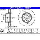 Bremsscheibe Db P. W461/W463 89 | 24.0130-0217.1