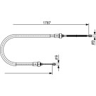 Handbremsseil | DACIA Duster 13 | 1987482410