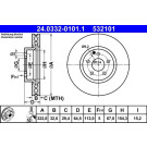 Bremsscheibe | 24.0332-0101.1