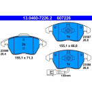 Bremsbelagsatz Audi P. A1/Tt 1.2-2.0 07 | 13.0460-7226.2