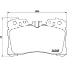 BREMBO Bremsklötze VA | LEXUS LS 06 | P 83 075