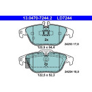 Bremsbelagsatz Db T. W204/S204/C204/C207/A207 1,6-5,5 07- Keramik | 13.0470-7244.2