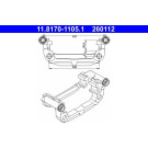 Halter, Bremssattel | 11.8170-1105.1