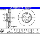 Bremsscheibe Ford P. Mondeo 1.6-2.5 07-15 Power Disc | 24.0328-0250.1