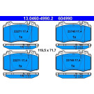 Bremsbelagsatz Db P. W163/W220 280-600 | 13.0460-4990.2