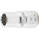 BGS Steckschlüssel-Einsatz Gear Lock | Antrieb Innenvierkant 6,3 mm (1/4"""") | SW 7 mm | 10107