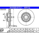 Bremsscheibe Skoda P. Superb 2.0-2.5 Tdi 01-08 Power Disc | 24.0325-0172.1