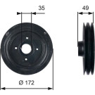 Riemenscheibe | MITSUBISHI L200,Montero,Pajero | TVD1123