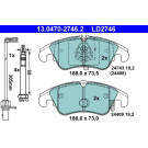 Bremsbelagsatz Audi P. A4/A5 1.8-3.2 07-17 Keramik | 13.0470-2746.2