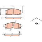 Bremsklötze VA | MITSUBISHI L 200 14 | GDB2124