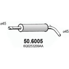 Mittelschalldämpfer | SEAT,SKODA,VW 99 | 50.6005