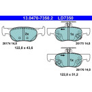 Bremsbelagsatz, Scheibenbremse | 13.0470-7350.2