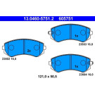 ATE Bremsbeläge | 13.0460-5751.2