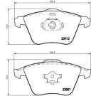 BREMBO Bremsklötze VA | OPEL Vectra/VOLVO S40 04 | P 10 012