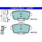 Bremsbelagsatz Db T. W166 2,1-3,0 11- Keramik | 13.0470-2781.2