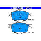 Bremsbelagsatz Volvo P. S60/S80/V70/Xc70 2,0-3,0 98-10 | 13.0460-7145.2