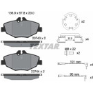 Bremsbelagsatz Db P. W211 02- 220-270Cdi | 2374303