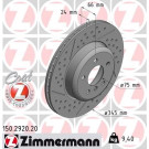 ZIMMERMANN Bremsscheibe | 150.2920.20