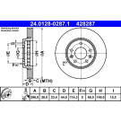 Bremsscheibe | 24.0128-0287.1