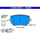 Bremsbelagsatz, Scheibenbremse | 13.0460-3885.2