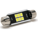 LED Soffitte C10W 42mm SV8,5-8 6x 2835 24V SMD Weiß