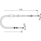 Handbremsseil li | RENAULT Modus 04 | 1987477938