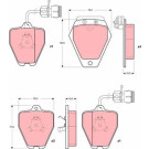 Bremsklötze VA | AUDI 100,A8 94 | GDB1162