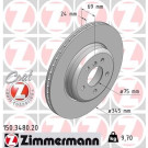 ZIMMERMANN Bremsscheibe | 150.3480.20