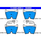 Bremsbelagsatz Vw P. Phaeton 3.2-6.0 4 Motion 02-16 | 13.0460-4800.2