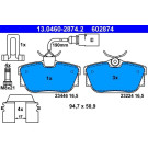 Bremsbelagsatz Vw T. Vw T4 90-03 | 13.0460-2874.2