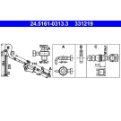 ATE Bremsschlauch | 24.5161-0313.3