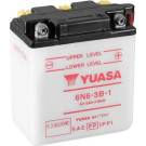 Yuasa Motorradbatterie TROCKEN | Offen ohne Säure | 6N6-3B-1